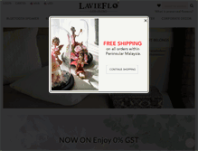 Tablet Screenshot of lavieflo.com